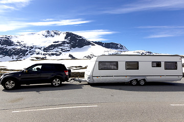 Image showing Mountain camping