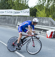 Image showing The Cyclist Arnold Jeannesson - Tour de France 2014