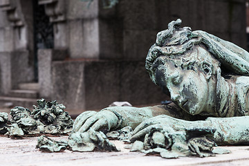 Image showing Old Cemetery statue