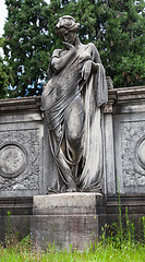 Image showing Old Cemetery statue