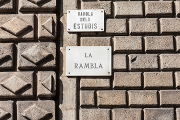 Image showing La Rambla