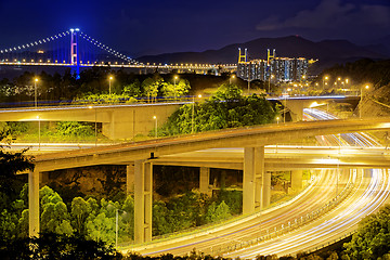 Image showing Highway traffic road