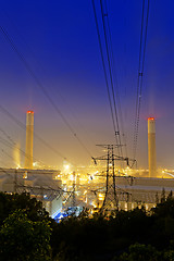 Image showing Power station at night