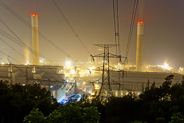 Image showing Power station at night