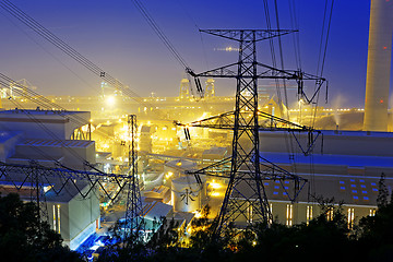 Image showing Power station at night