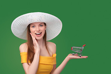 Image showing Summer shopping sale concept