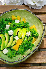 Image showing fresh avocado salad 