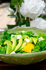 Image showing fresh avocado salad 