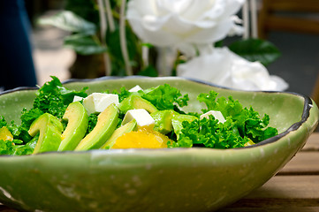 Image showing fresh avocado salad 