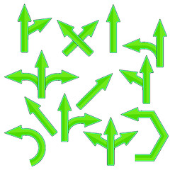 Image showing Green Arrows