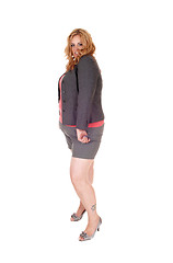 Image showing Plus size woman in shorts.