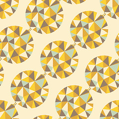 Image showing Geometric seamless pattern with gems. Vector illustration.