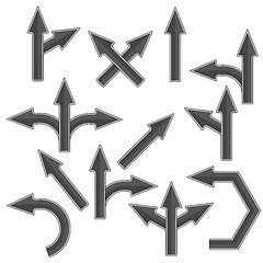 Image showing Grey Arrows