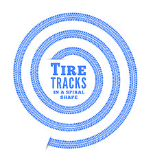 Image showing Tire tracks