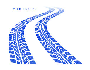 Image showing Tire tracks