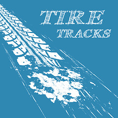 Image showing Tire tracks