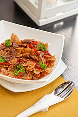 Image showing Farfalle