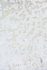 Image showing Grungy white concrete wall background