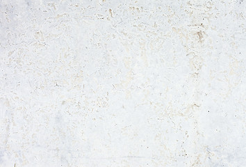 Image showing Grungy white concrete wall background