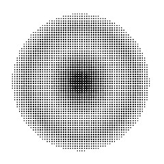 Image showing Halftone Circle