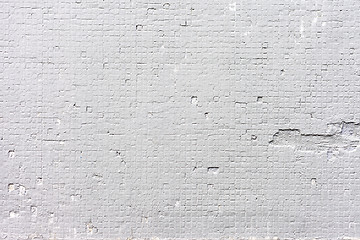 Image showing Grungy white concrete wall background