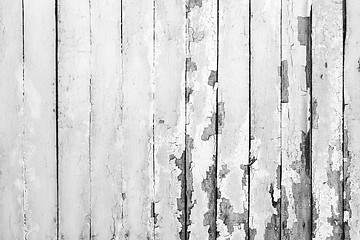 Image showing Vintage  white background wood wall