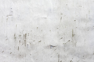 Image showing Grungy white concrete wall background