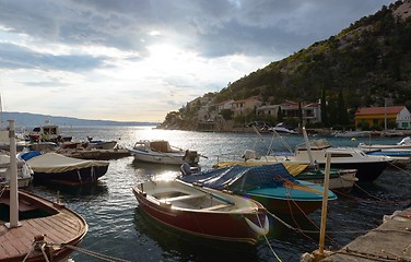 Image showing Port in the sunset