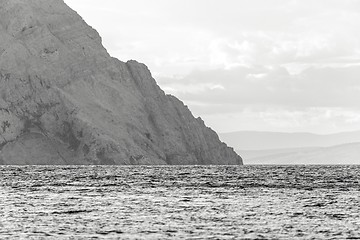 Image showing Coastline with horizon and sky