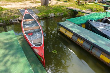 Image showing Canoe on a Lake