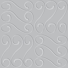 Image showing embossed pattern on seamless gray vector background