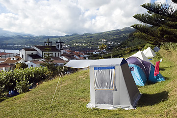 Image showing Camping