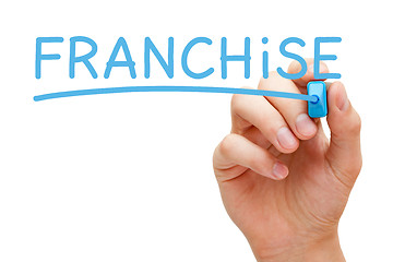 Image showing Franchise Blue Marker