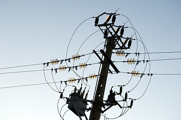 Image showing Electricity pole