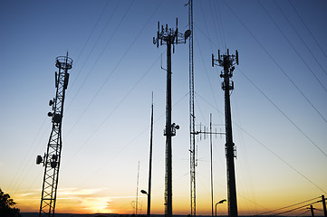 Image showing Telecom antennas