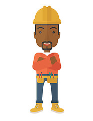 Image showing African-american Constructions worker