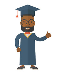 Image showing Graduation young man dream.