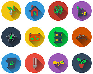 Image showing Set of ecological icons