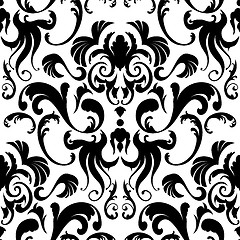 Image showing Damask seamless pattern