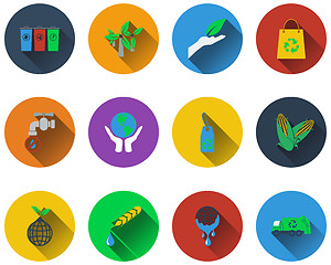 Image showing Set of ecological icons