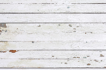 Image showing Vintage  white background wood wall