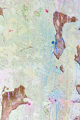 Image showing Grungy white concrete wall background