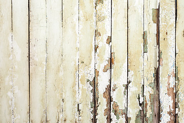 Image showing Vintage  white background wood wall.