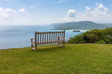 Image showing Caribbean beach on the northern coast of Jamaica, near Dunn\'s River Falls and town Ocho Rios.