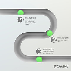Image showing 3D business illustration. Vector template.