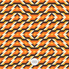 Image showing Seamless mosaic pattern. Geometric background. 