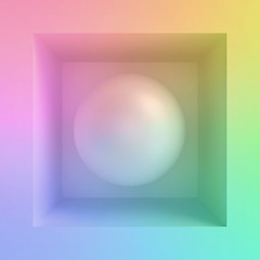 Image showing Sphere. 3D vector illustration. 