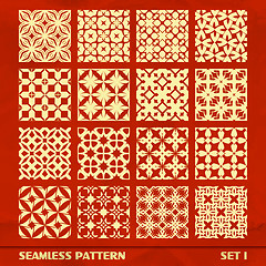 Image showing Seamless vintage pattern.