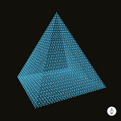 Image showing Pyramid. 3d vector illustration. 