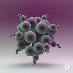 Image showing Abstract spheres. 3d vector illustration. 